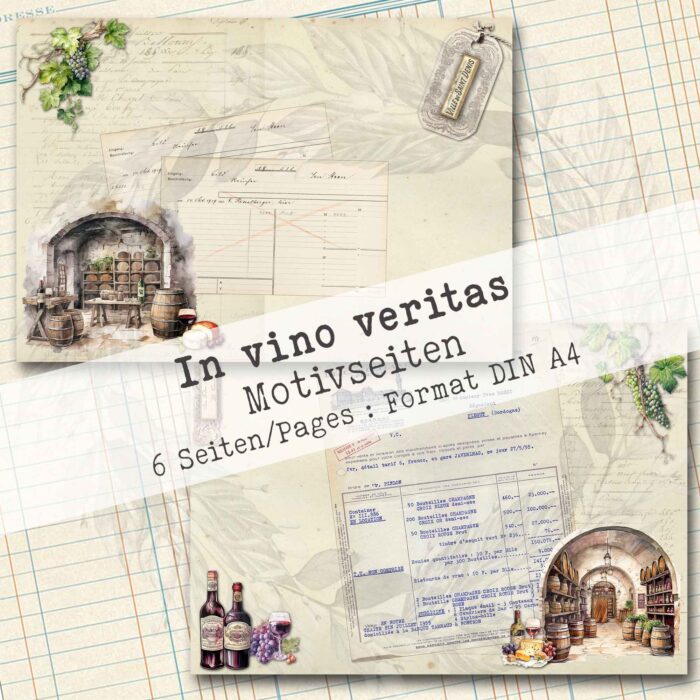 In vino veritas, Hintergrundpapier, 6 Seiten [Digital] – Bild 4