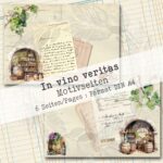 In vino veritas, Hintergrundpapier, 6 Seiten [Digital] – Bild 3