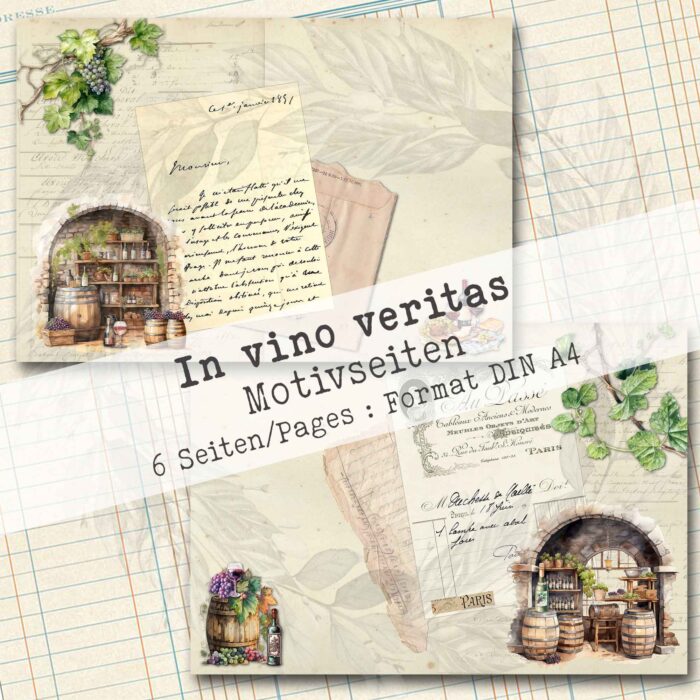 In vino veritas, Hintergrundpapier, 6 Seiten [Digital] – Bild 3