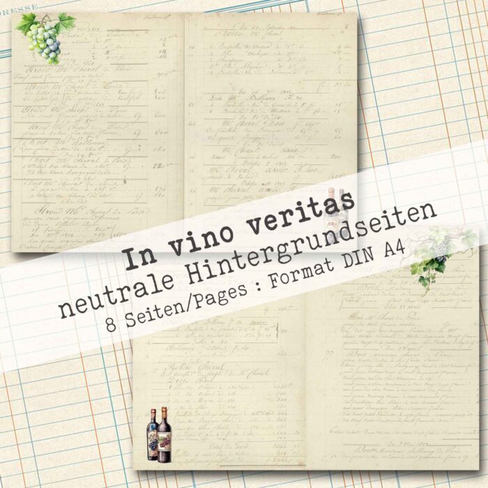 In vino veritas, neutrales Hintergrundpapier, 8 Seiten [Digital] – Bild 4