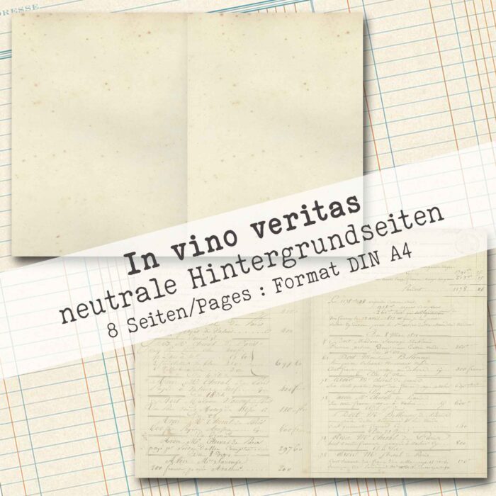 In vino veritas, neutrales Hintergrundpapier, 8 Seiten [Digital] – Bild 3