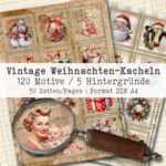 Vintage Weihnachts-Kacheln, 120 Motive, 50 Seiten [Digital] – Bild 2