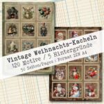 Vintage Weihnachts-Kacheln, 120 Motive, 50 Seiten [Digital] – Bild 8