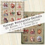 Vintage Weihnachts-Kacheln, 120 Motive, 50 Seiten [Digital] – Bild 7