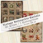 Vintage Weihnachts-Kacheln, 120 Motive, 50 Seiten [Digital] – Bild 6