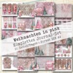 Weihnachten in pink, komplettes Journal-Set, 20 Seiten [Digital]