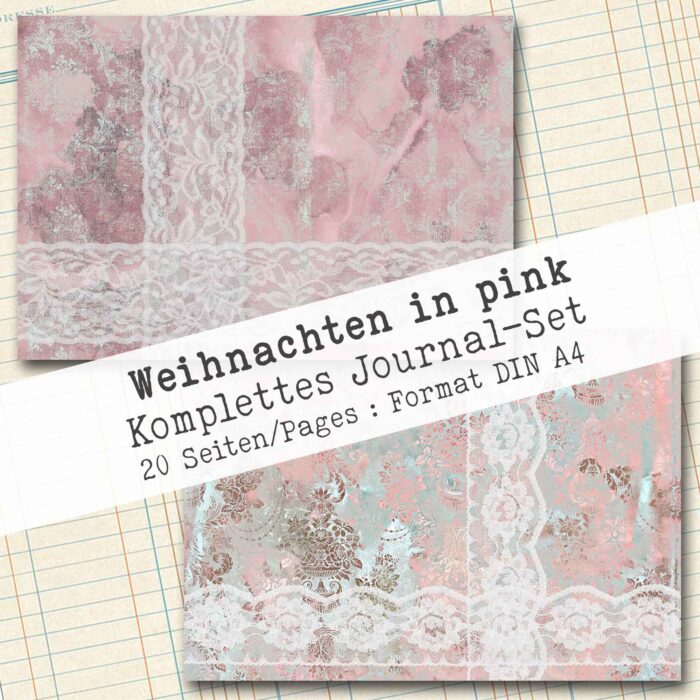 Weihnachten in pink, komplettes Journal-Set, 20 Seiten [Digital] – Bild 9