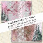 Weihnachten in pink, komplettes Journal-Set, 20 Seiten [Digital] – Bild 7