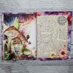 Handgefertigtes großes Junk Journal "Woodland Fairies" – Bild 9